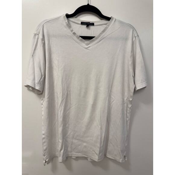 Robert Barakett $69 Men’s XL Georgia White V-Neck Short Sleeve Basic T-Shirt - Picture 3 of 6
